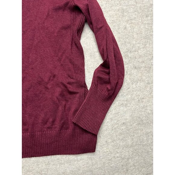 Lane Bryant Maroon Red Long Sleeve Knit Pullover Sweater Size 18/20 - Picture 3 of 7